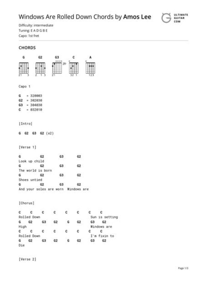 Amos Lee - Windows are Rolled Down Lyrics Meaning