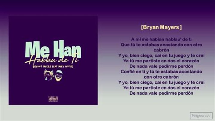 Bryant Myers Me Han Hablau De Ti Lyrics English Translation