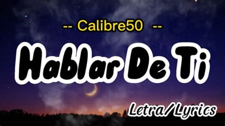 Calibre 50 Hablar De Ti Lyrics English Translation