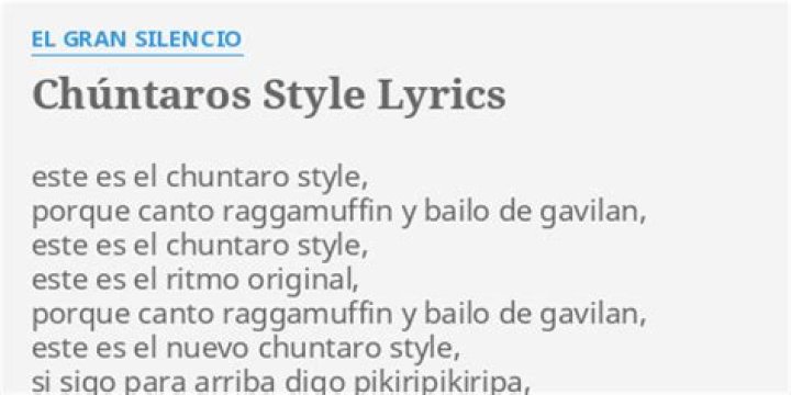 El Gran Silencio Chúntaros Style Lyrics English Translation