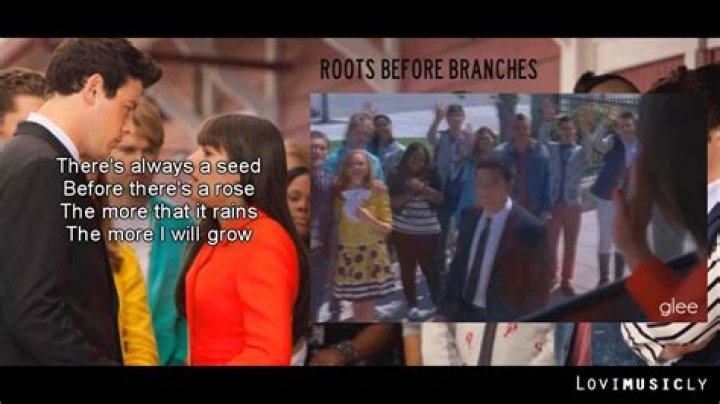 Glee Cast - Roots Before Branches Lyrics Meaning
