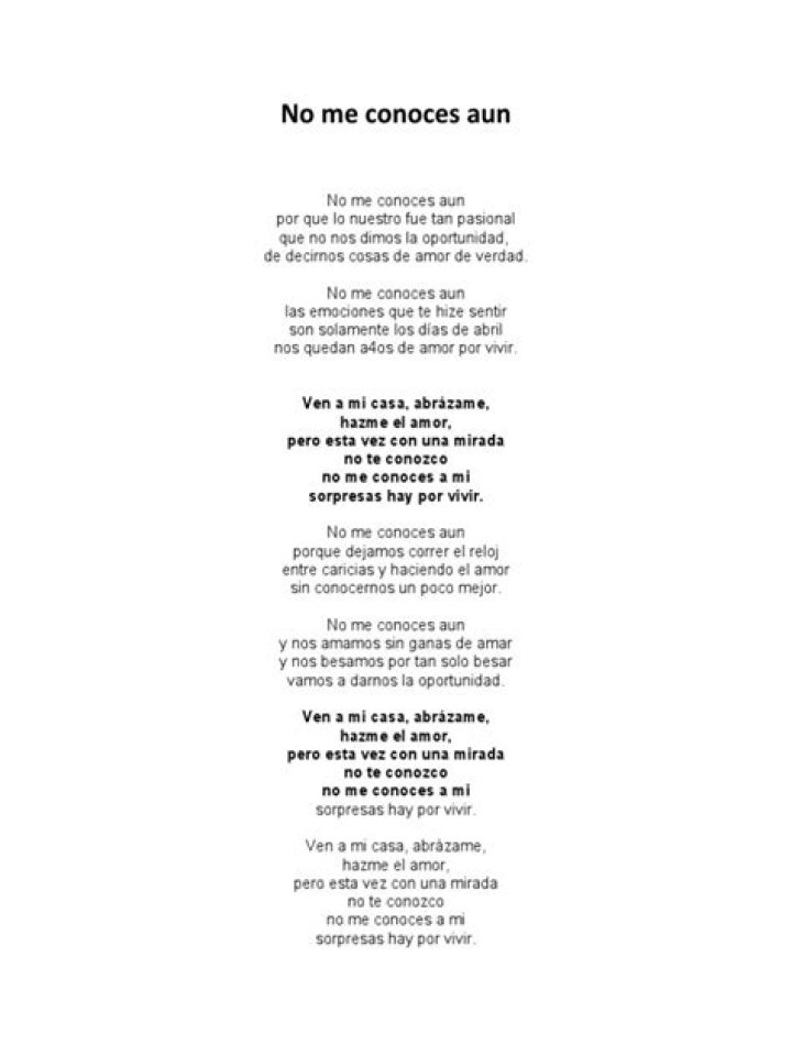 Grupo Santana No Me Conoces Aún Lyrics English Translation