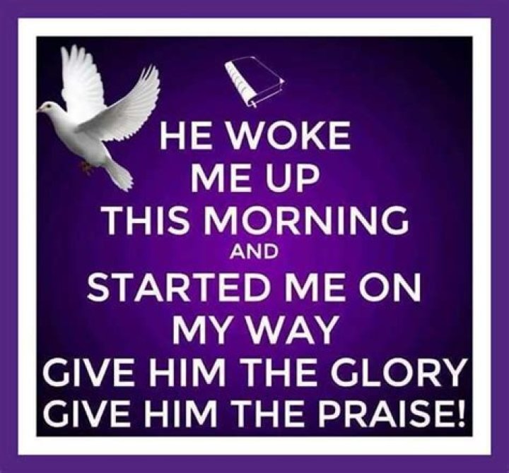 He woke me up this morning, started me on my way my lyrics