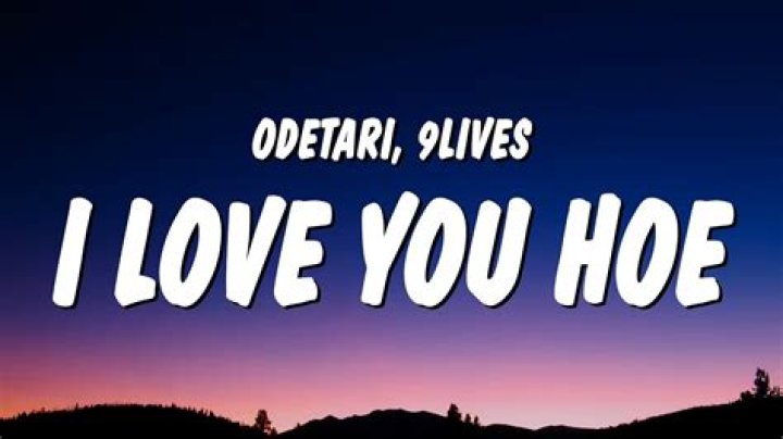 I love you how odetari lyrics