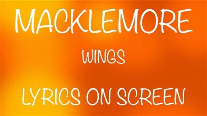 Macklemore - Wings Lyrics Meaning