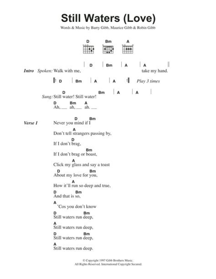 Still waters run deep lyrics