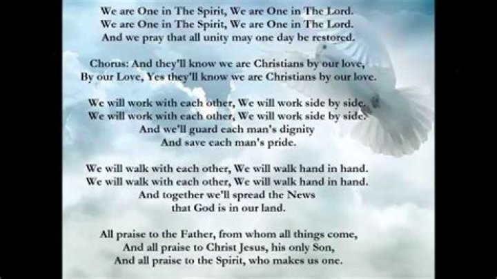 We are one in the spirit lyrics