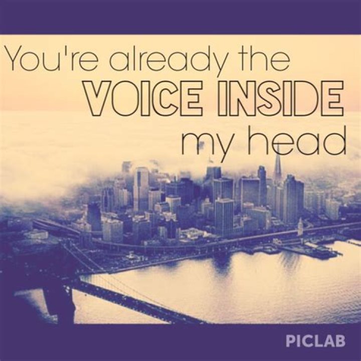 Youre the voice inside my head lyrics